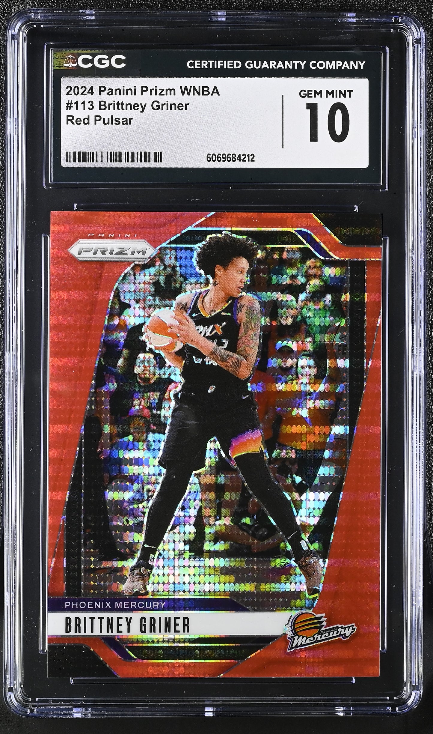 2024 Panini Prizm WNBA Basketball Brittney Griner #113 Red Pulsar English CGC 10