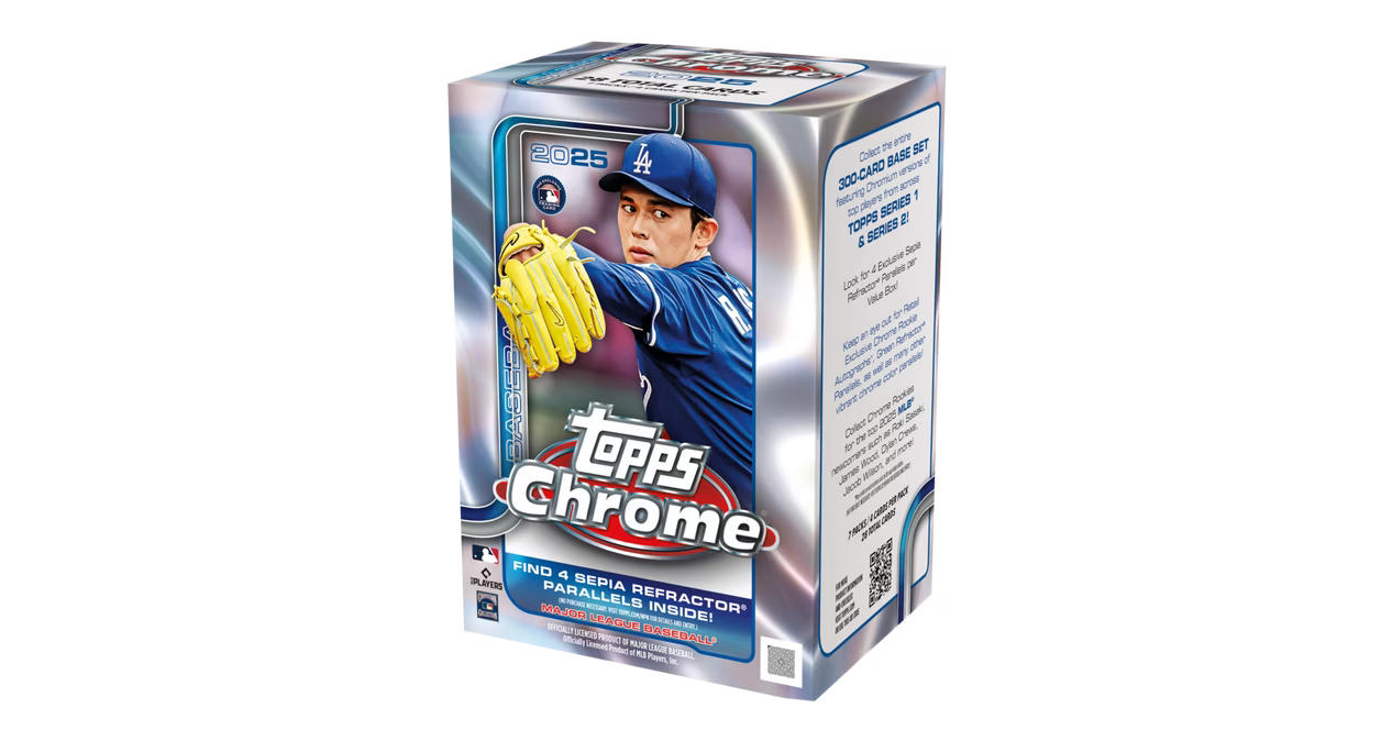 2025 Topps Chrome MLB Baseball Value Box