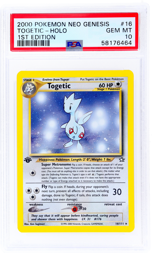 2000 Pokemon Neo Genesis Togetic #16/111 1ST Edition PSA 10