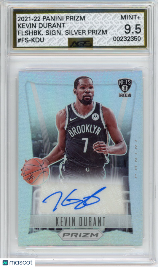 2022 Basketball 2021-22 Panini Prizm Kevin Durant #FS-KDU AGS 9.5