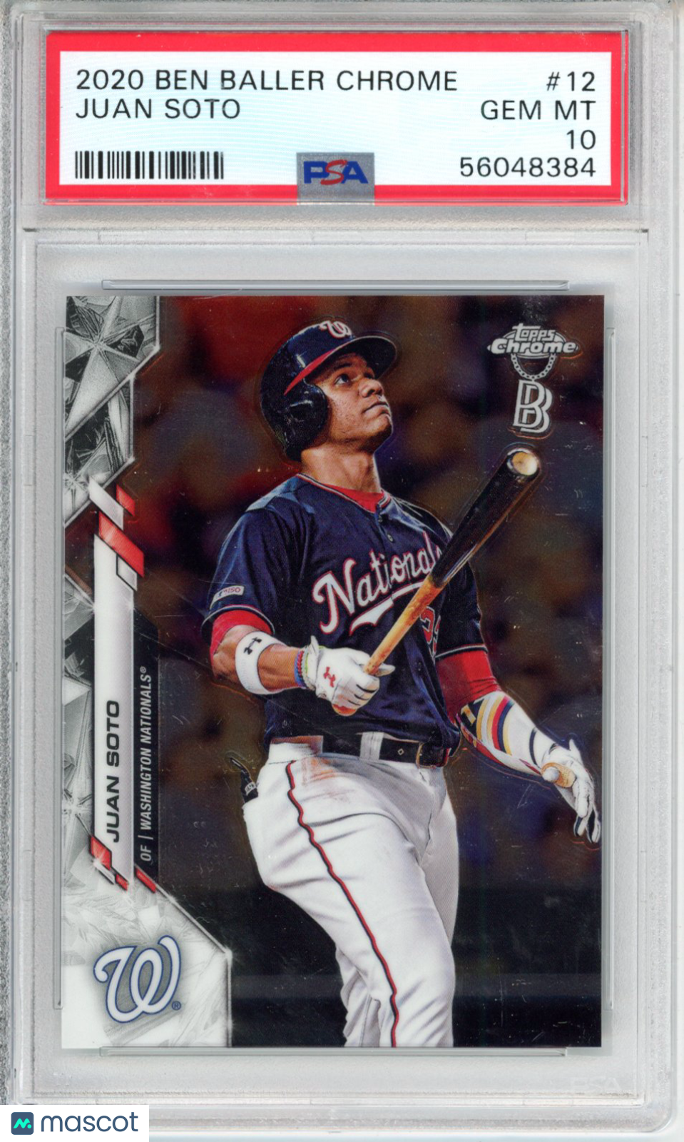 2020 Ben Baller Chrome Juan Soto #12 PSA 10