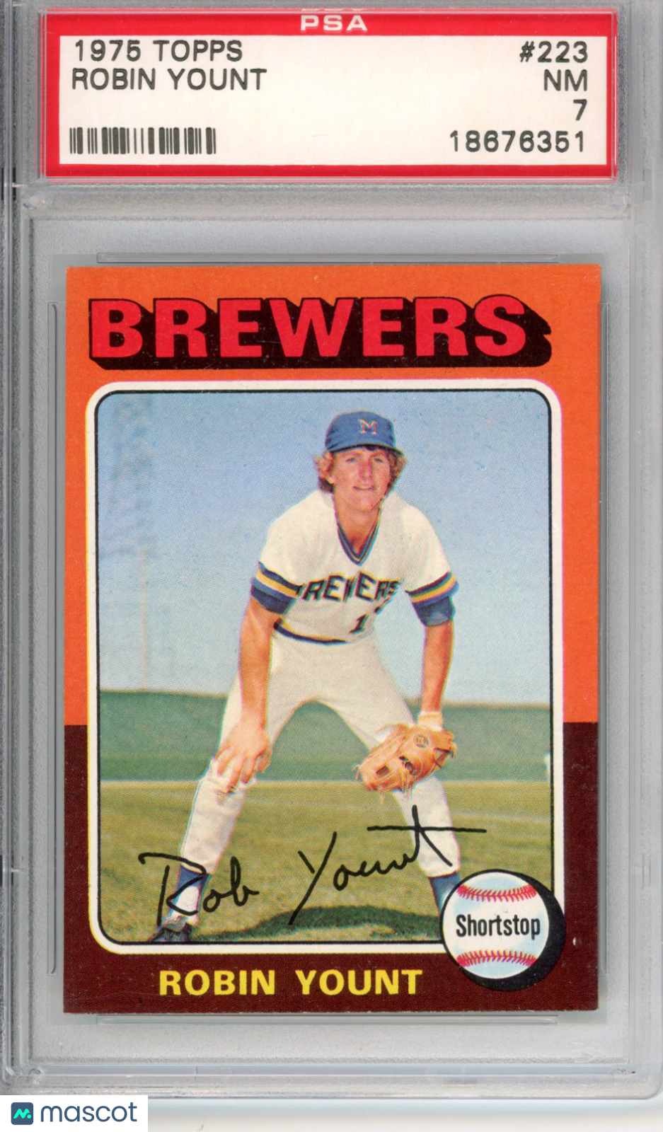 1975 Topps Robin Yount #223 PSA 7