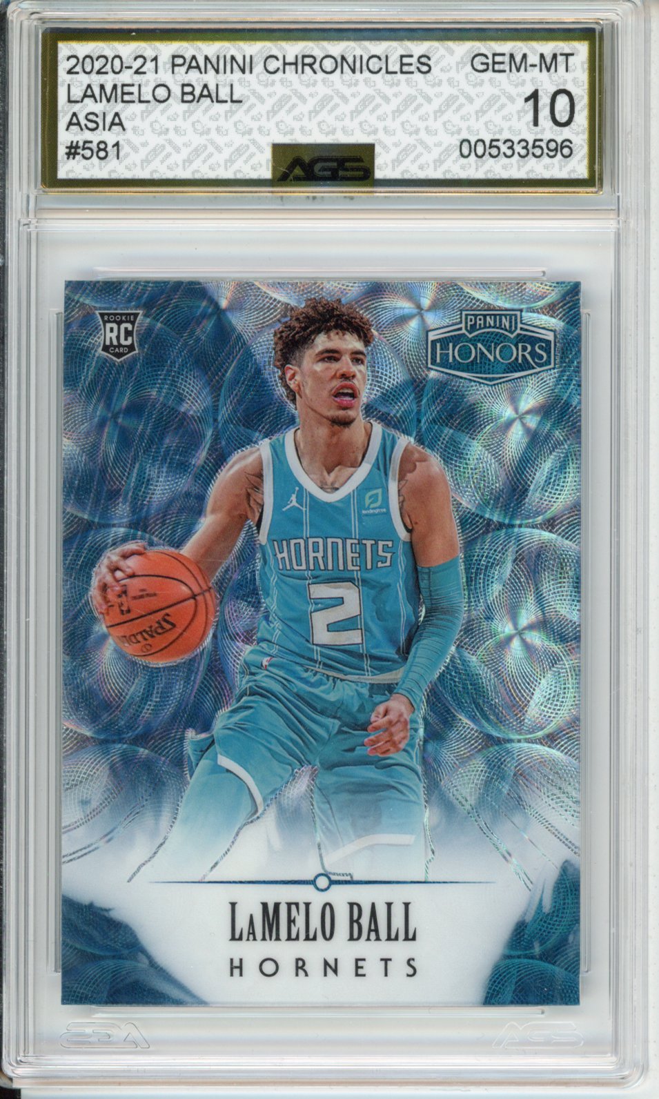 Panini 2020-21 Chronicles LaMelo Ball #581 Asia English AGS 10