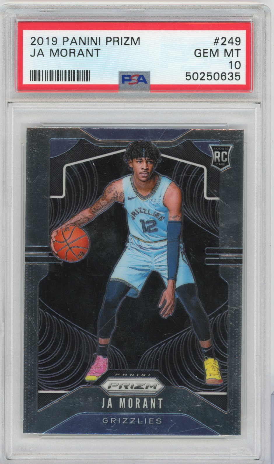 2019 Panini Prizm Basketball Ja Morant #249 Ja Morant Prizm English PSA 10