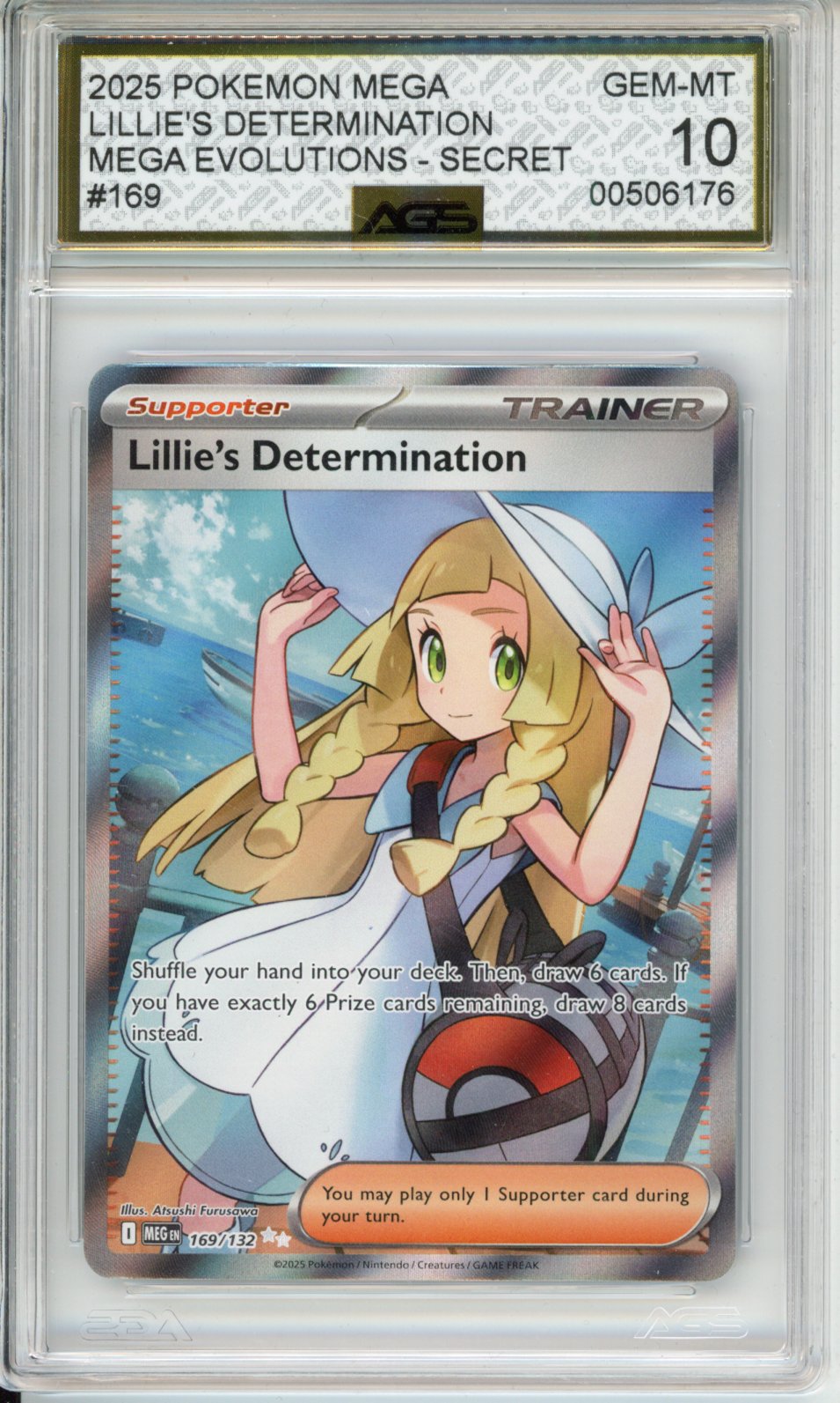 2025 MEGA EVOLUTIONS Lillie's Determination #169 English AGS 10