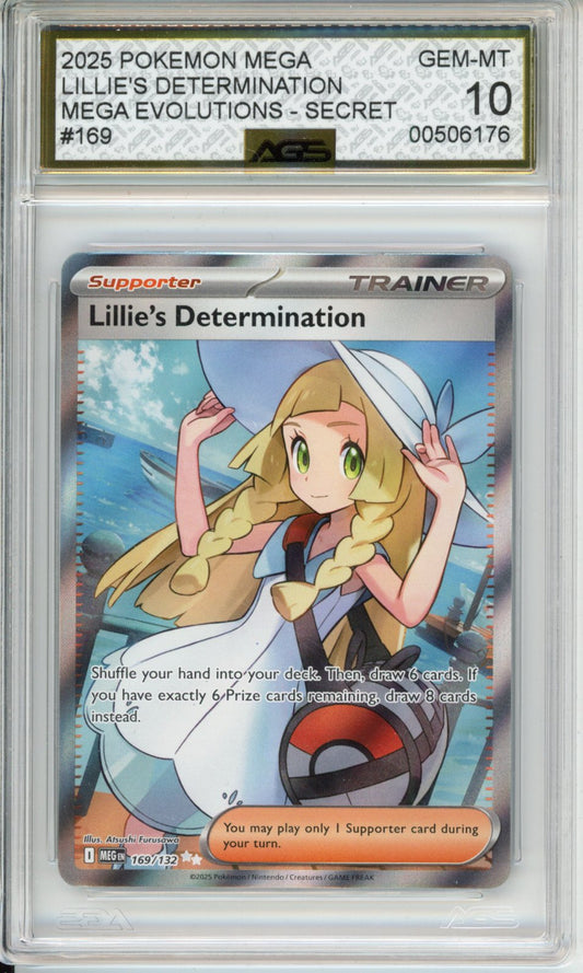 2025 MEGA EVOLUTIONS Lillie's Determination #169 English AGS 10