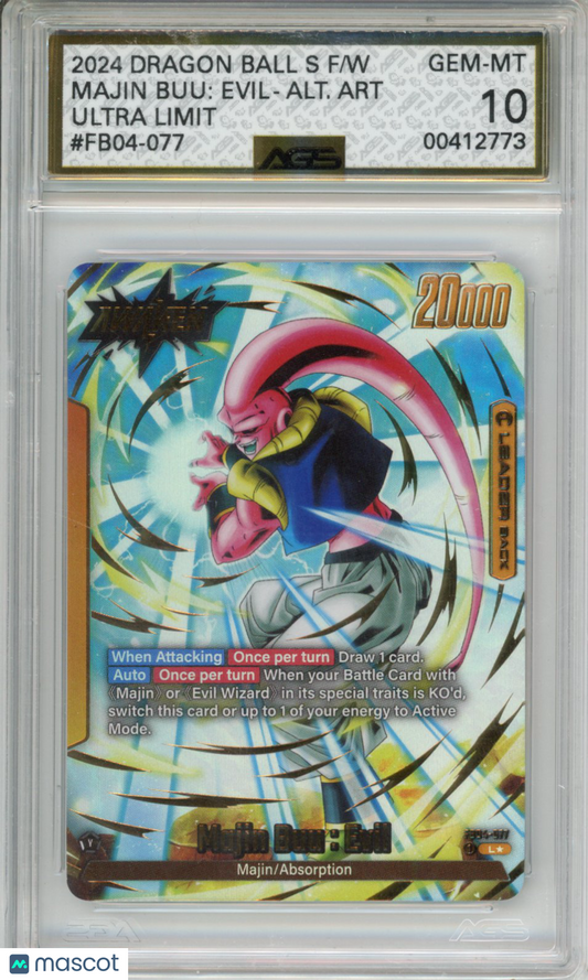 2024 Dragon ULTRA LIMIT MAJIN BUU: EVIL #FB04-077 AGS 10