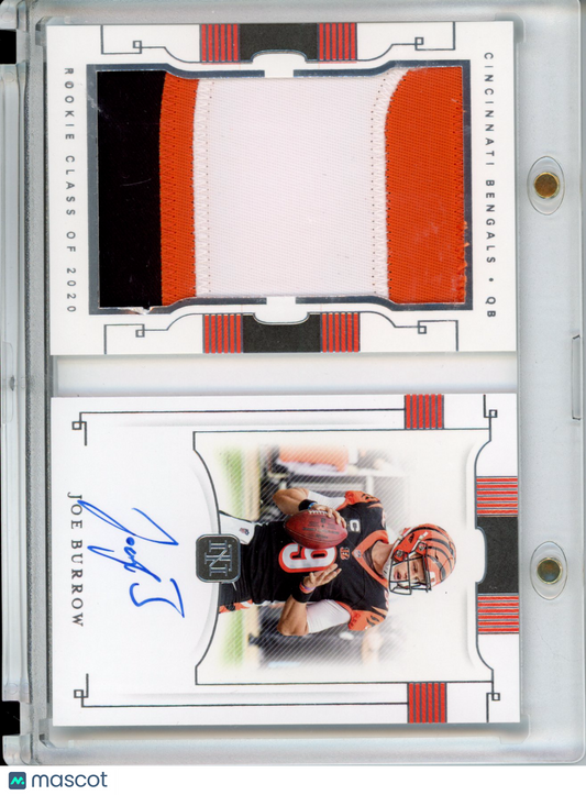 2020 National Treasures Joe Burrow #RJB-JB Rookie Jumbo Prime Signatures /99