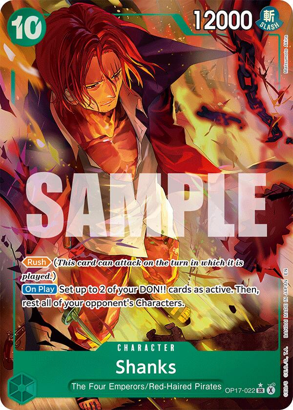 Shanks (Alternate Art) #OP17-022 The World's Strongest Warriors