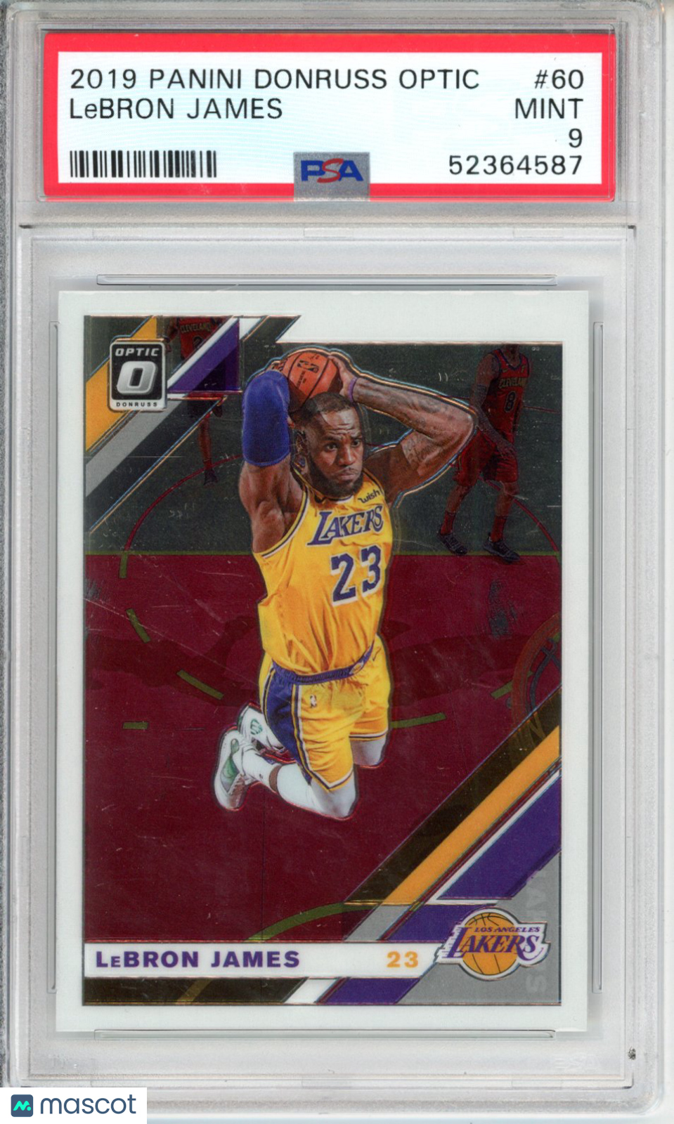 2019 Panini Donruss Optic LeBron James #60 PSA 9