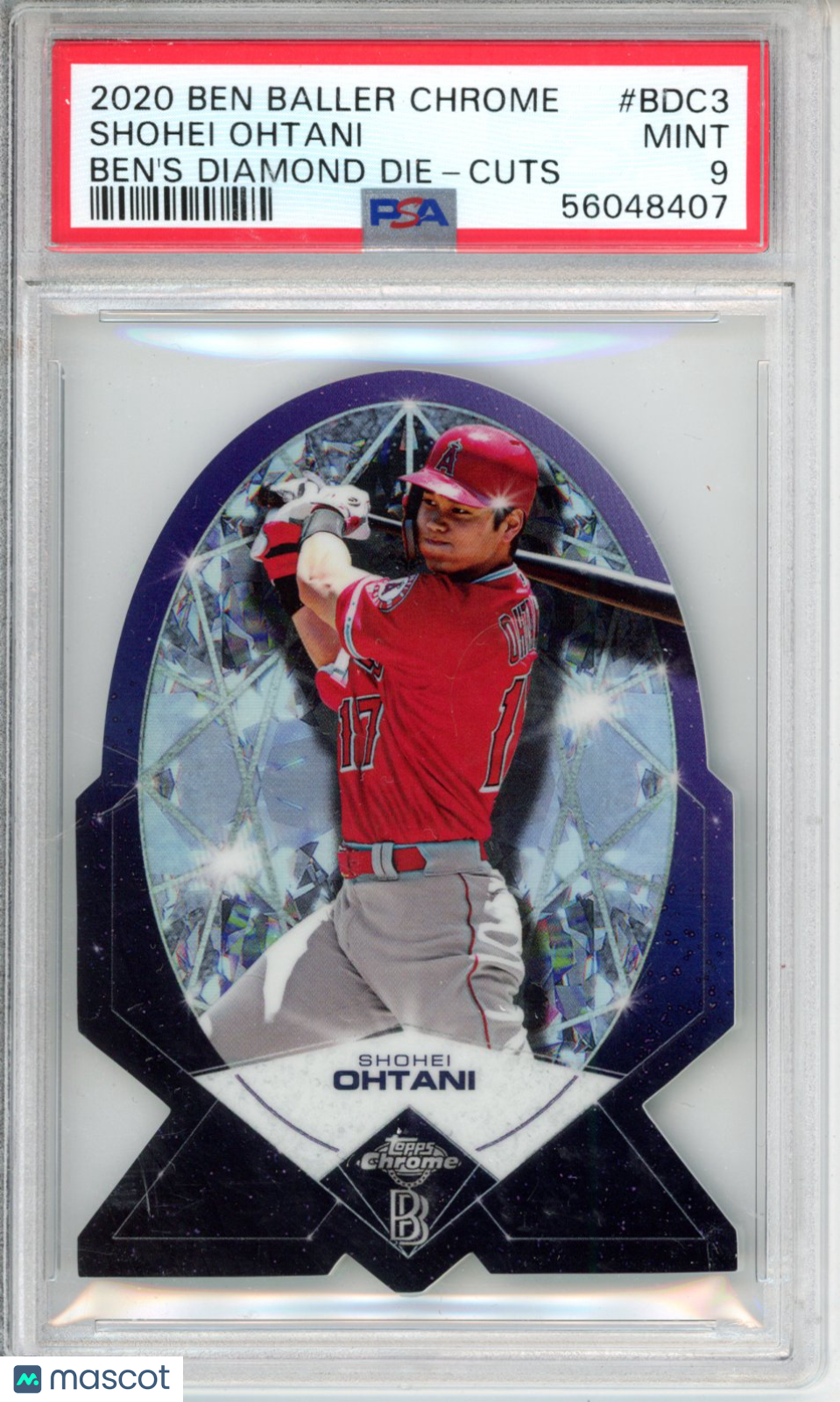 2020 Ben Baller Chrome Ben's Diamond Die-Cuts Shohei Ohtani #BDC3 PSA 9