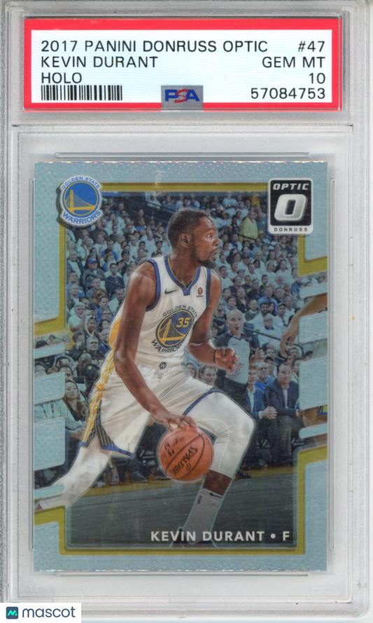2017 Panini Donruss Optic Kevin Durant #47 Holo PSA 10