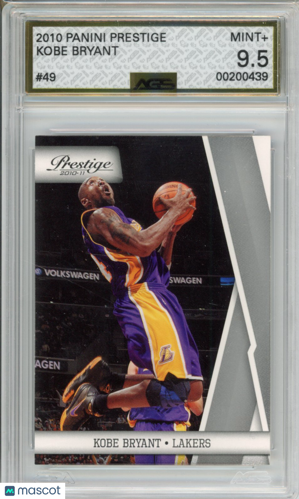 Basketball 2010-11 PANINI PRESTIGE KOBE BRYANT #049 AGS 9.5