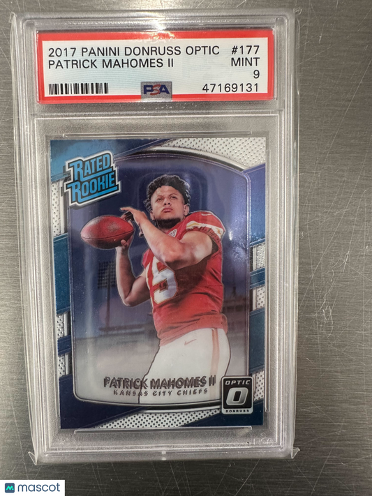 2017 Panini Donruss Optic Patrick Mahomes II #177 PSA 9