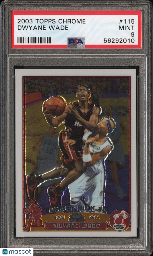2003 Topps Chrome Dwyane Wade #115 PSA 9