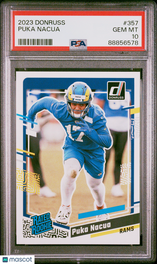 Panini 2023 Donruss Puka Nacua #357 PSA 10