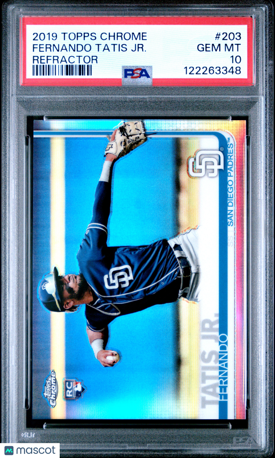 2019 Topps Chrome Fernando Tatis JR. #203 Refractor PSA 10