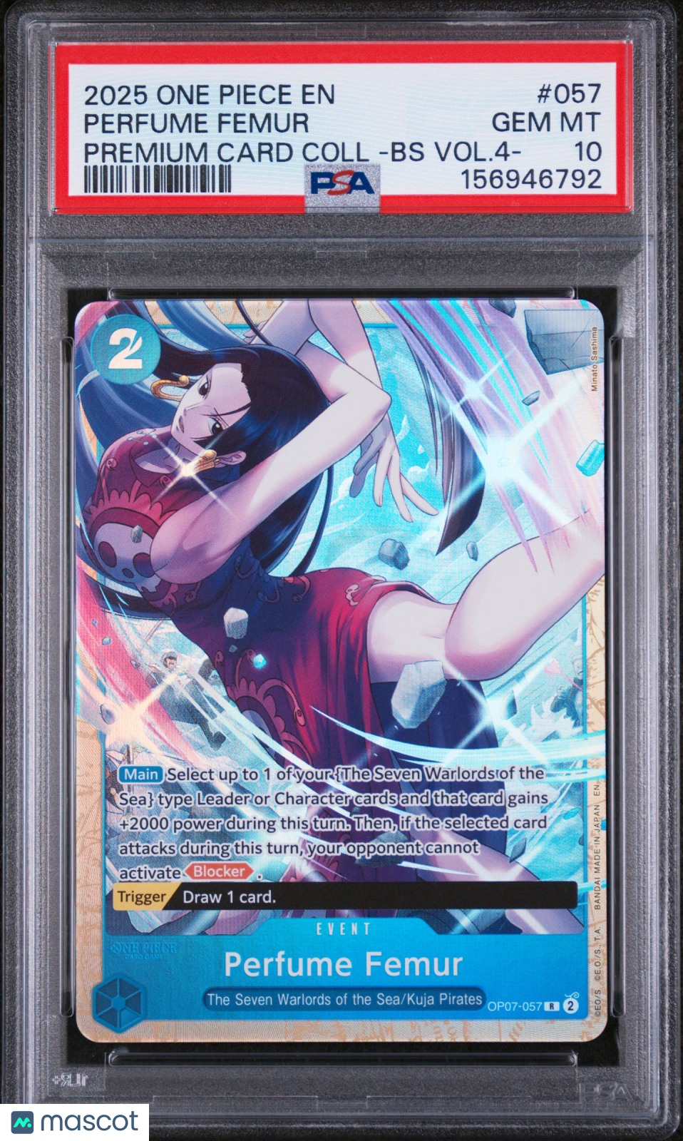 2025 One Piece Premium Card Collection Vol.4 Perfume Femur #057 PSA 10