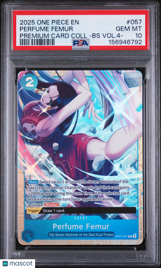 2025 One Piece Premium Card Collection Vol.4 Perfume Femur #057 PSA 10