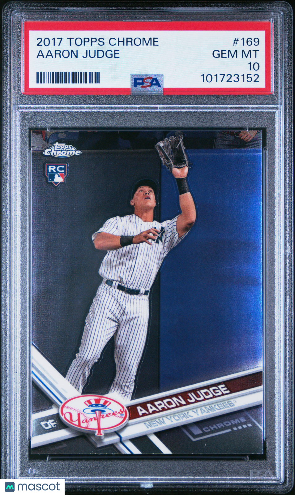 2017 Topps Chrome Aaron Judge #169 PSA 10
