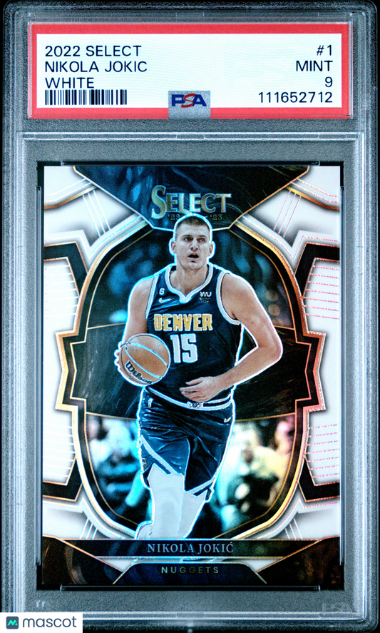 2022 Panini Select Nikola Jokic #1 White PSA 9