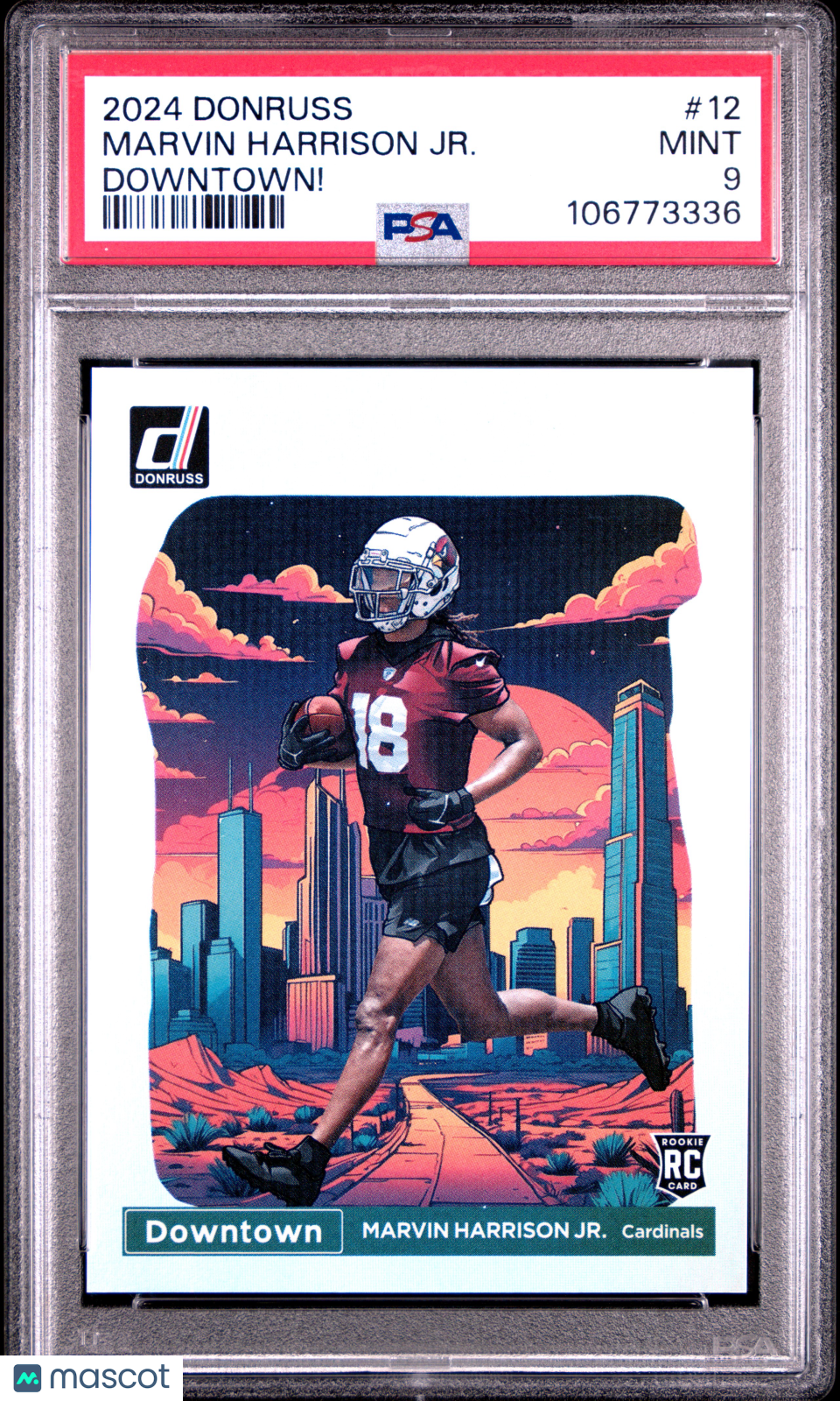 2024 Panini Donruss Downtown! Marvin Harrison JR. #12 PSA 9
