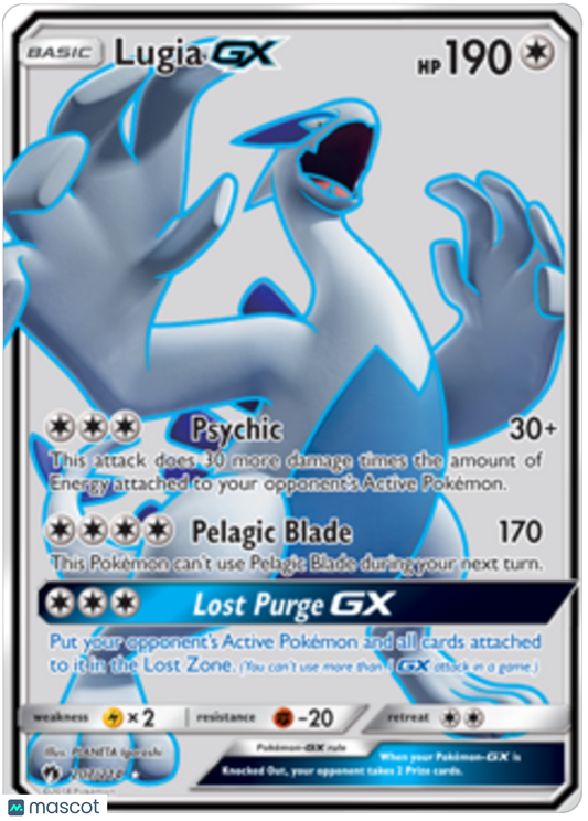 2018 Pokemon Lost Thunder Lugia GX #207 AGS 10