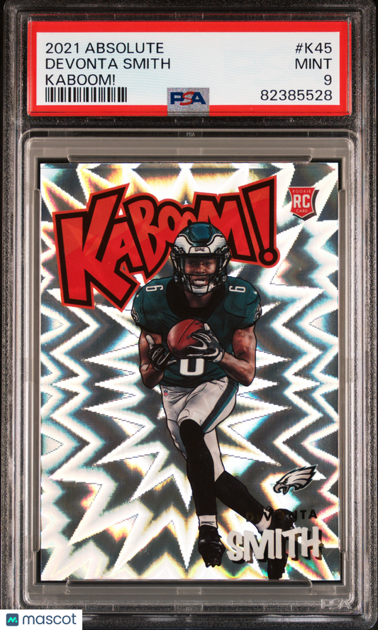 2021 Panini Absolute Kaboom! Devonta Smith #K45 PSA 9