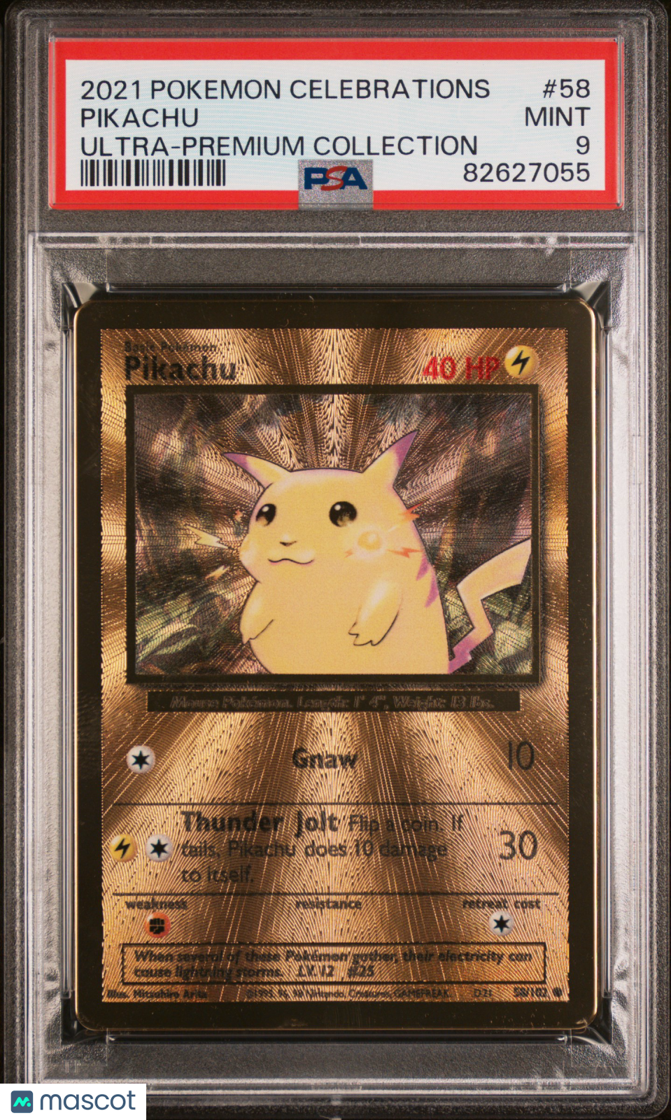 2021 Pokemon Celebrations Ultra-Premium Collection Pikachu #58 PSA 9