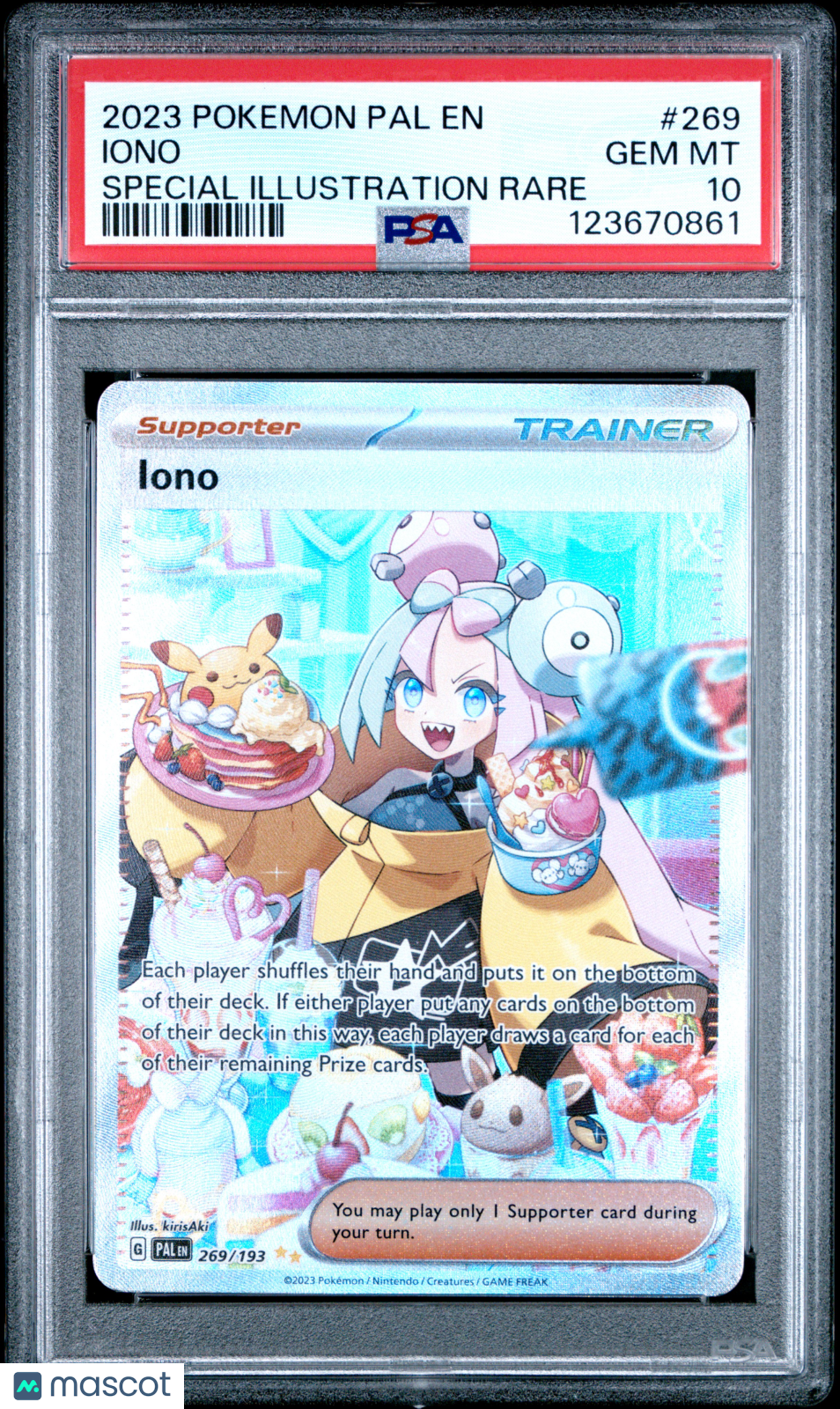 2023 Pokemon Pal EN-Paldea Evolved Iono #269 PSA 10