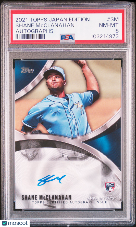 2021 Topps Japan Edition Autographs Shane Mcclanahan #SM PSA 8