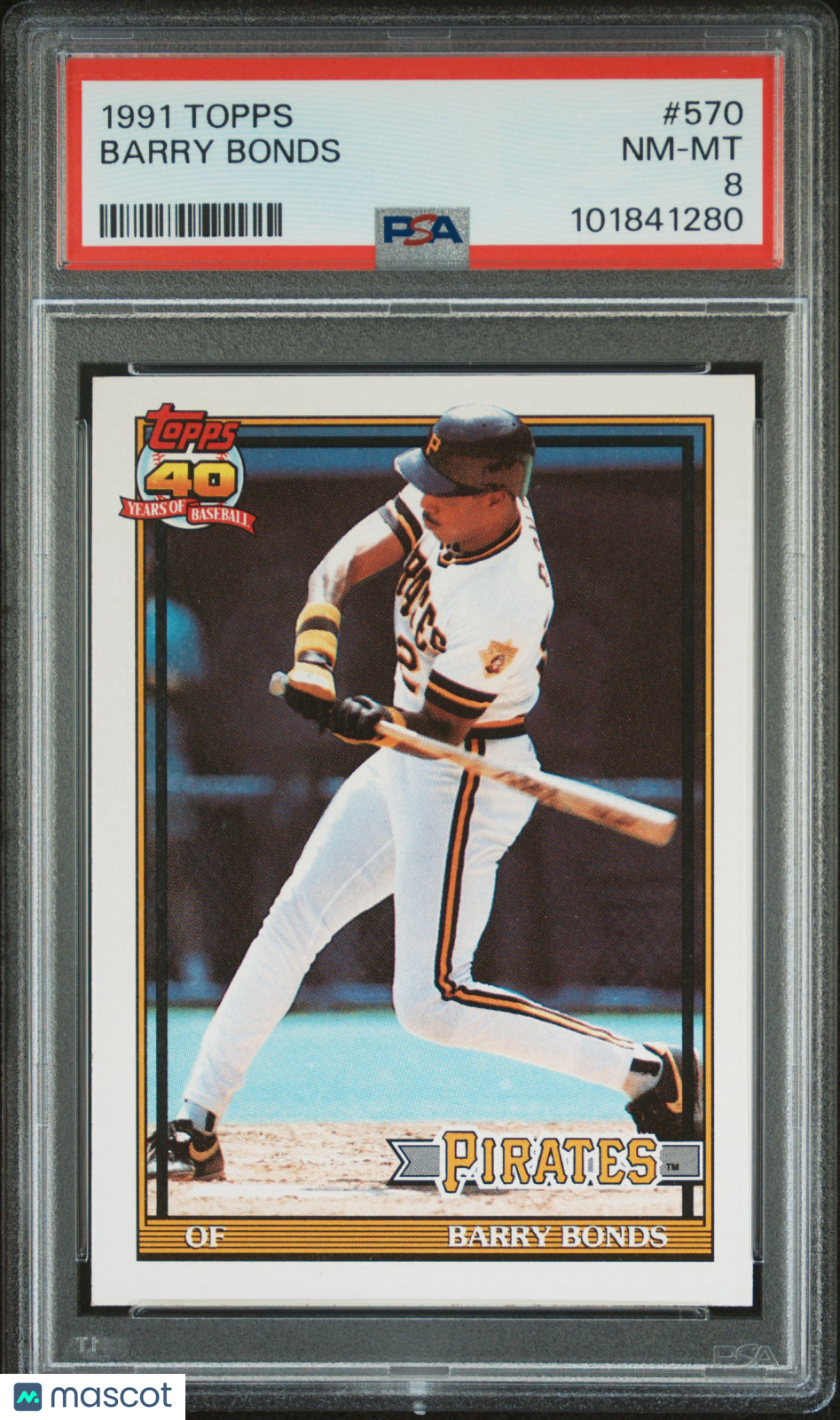 1991 Topps Barry Bonds #570 PSA 8