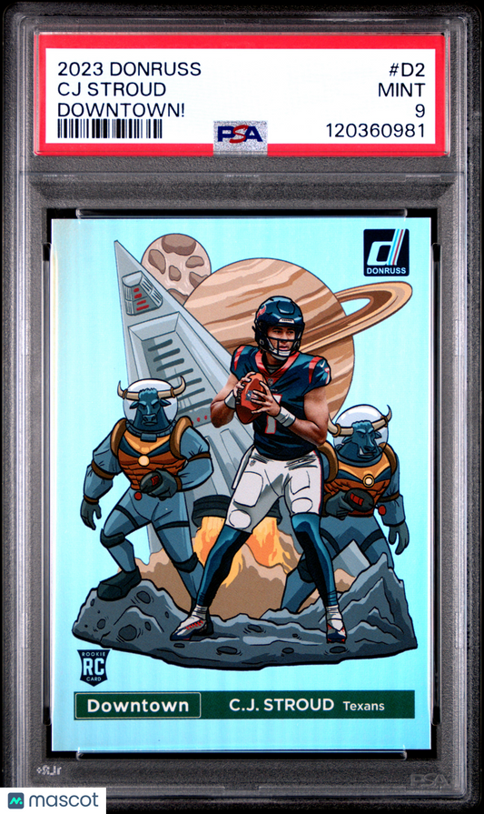 2023 Panini Donruss Downtown! CJ Stroud #D2 PSA 9