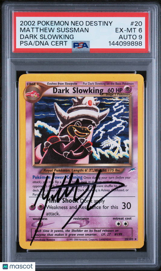 2002 Pokemon Neo Destiny Dark Slowking #20 Dark Slowking PSA 6