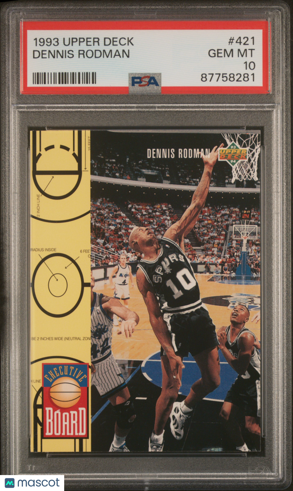 1993 Upper Deck Dennis Rodman #421 PSA 10