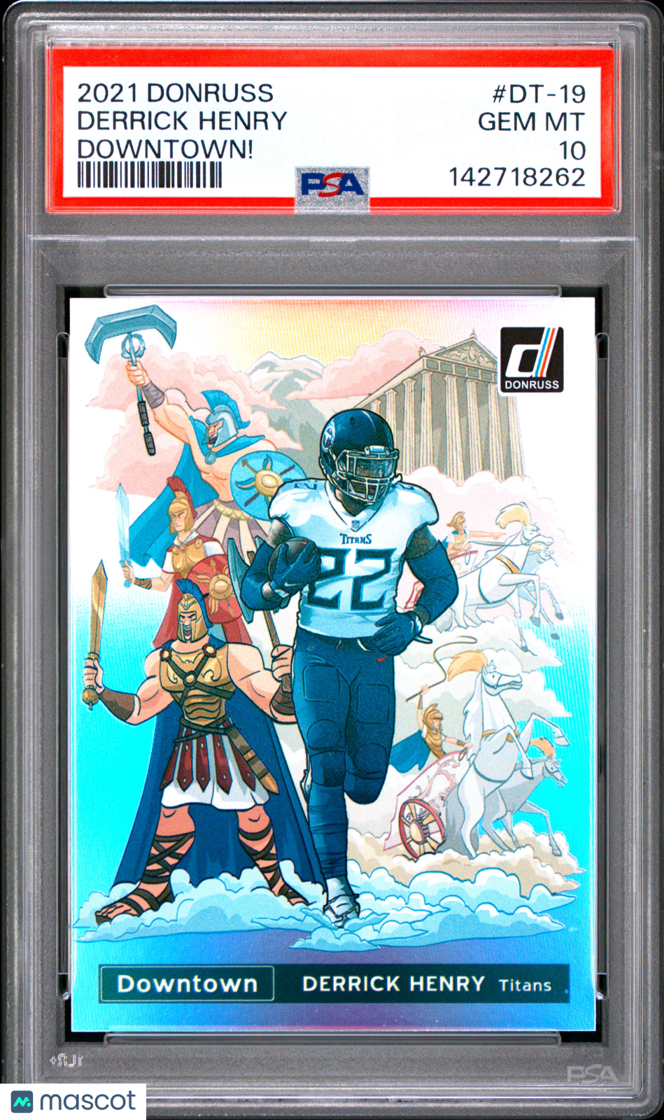 2021 Panini Donruss Downtown Derrick Henry #DT-19 Downtown! PSA 10