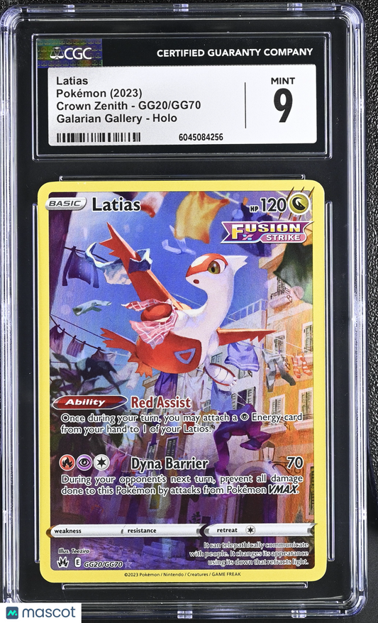 2023 Pokémon Crown Zenith Latias #GG20/GG70 English CGC 9