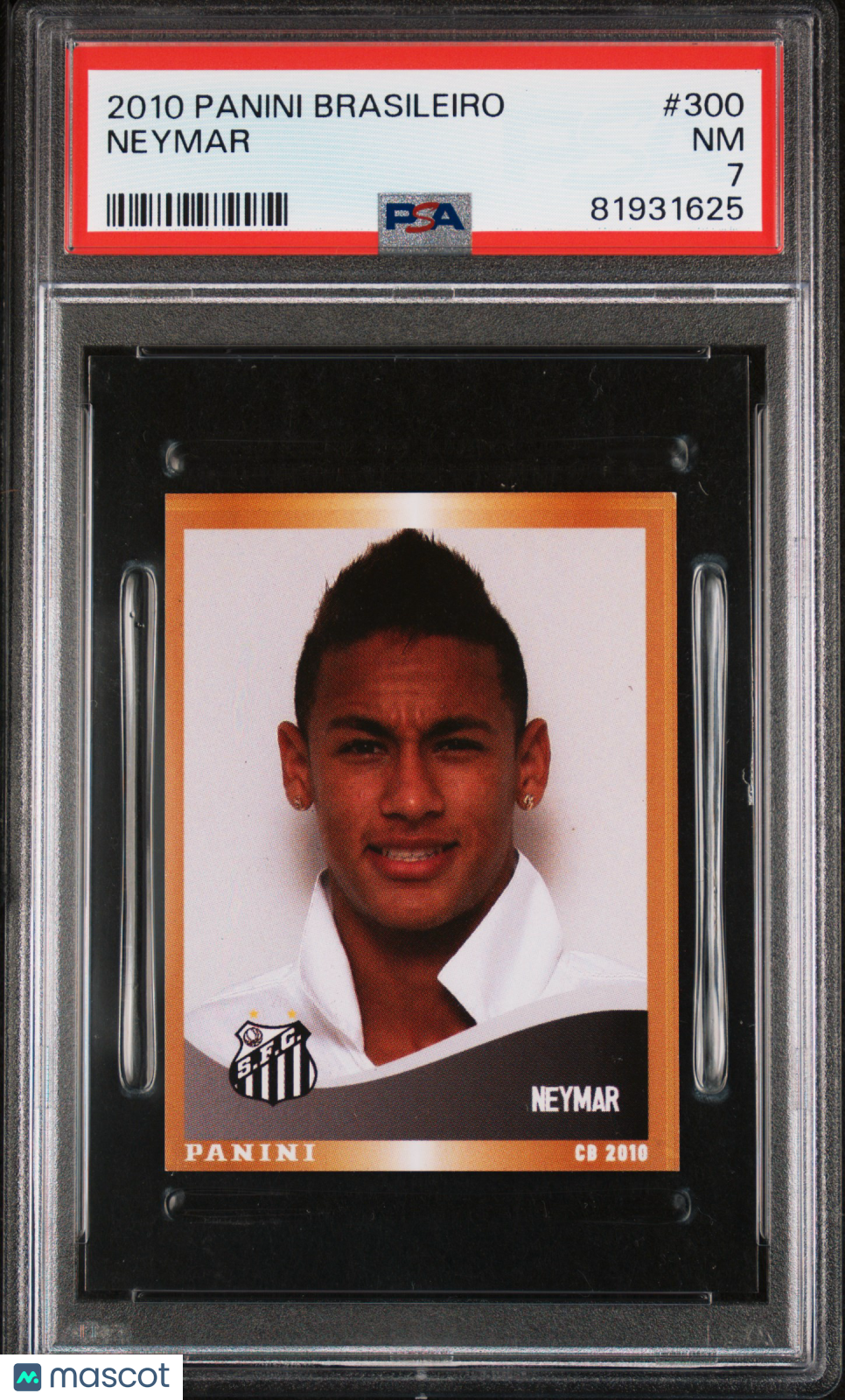 2010 Panini Brasileiro Neymar #300 PSA 7