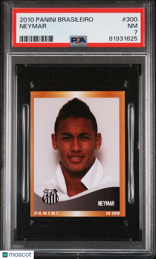 2010 Panini Brasileiro Neymar #300 PSA 7
