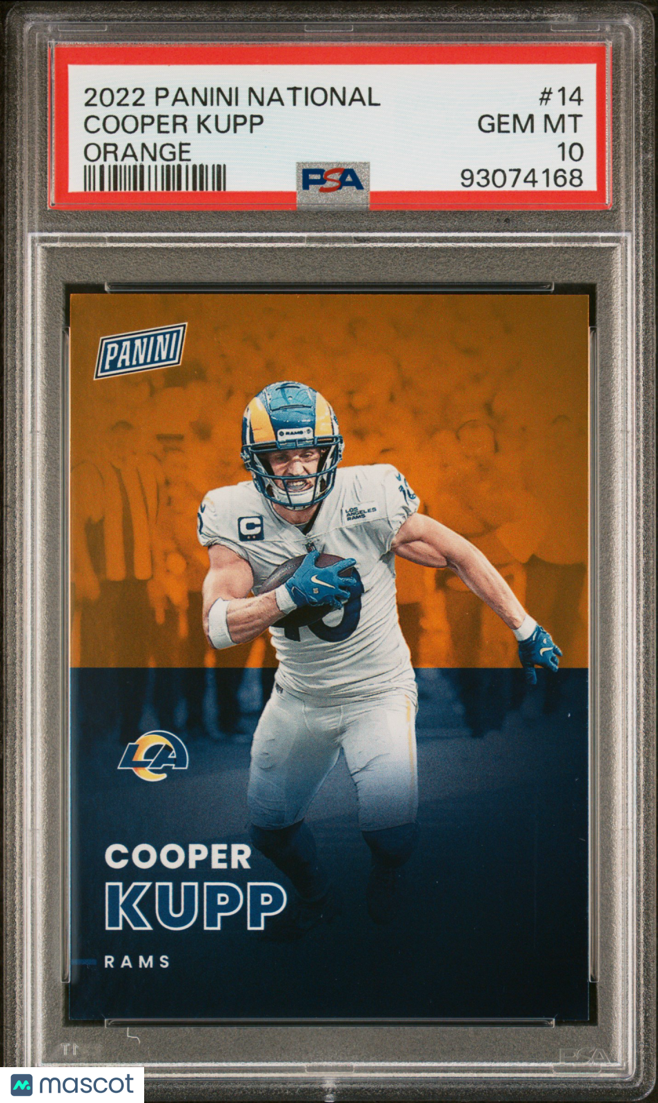 2022 Panini National Cooper Kupp #14 Orange PSA 10