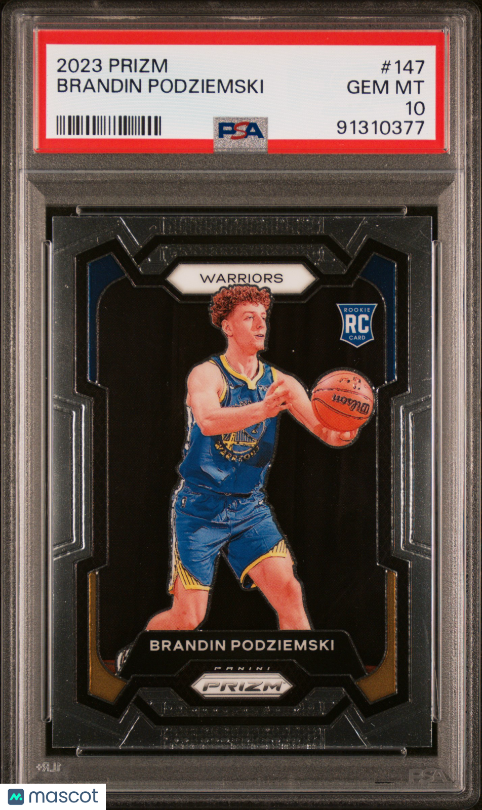 2023 Panini Prizm Brandin Podziemski #147 PSA 10