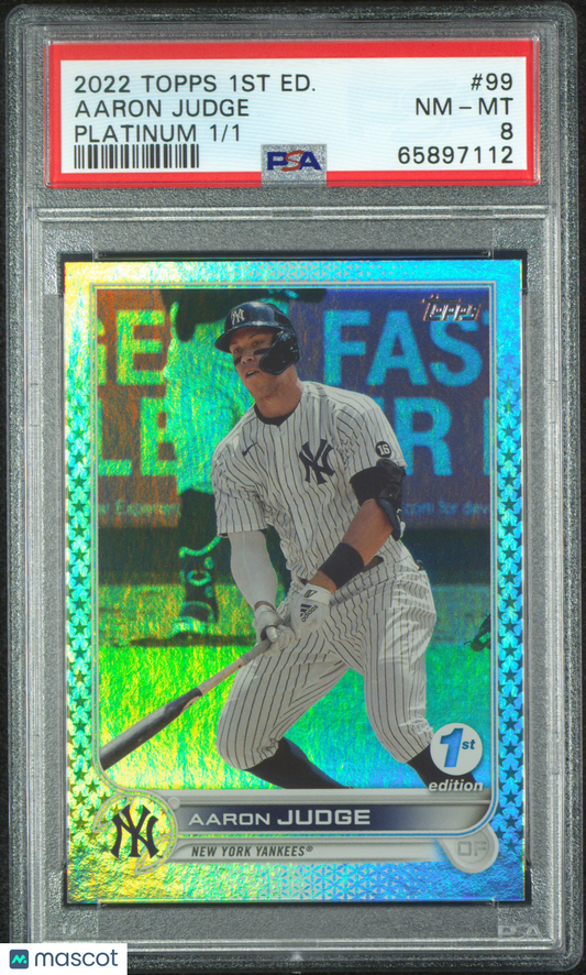 2022 Topps Aaron Judge #99 Platinum PSA 8