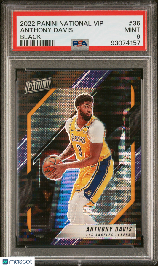 2022 Panini National Vip Anthony Davis #36 Black PSA 9