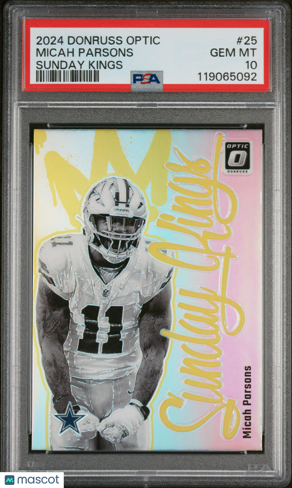 2024 Panini Donruss Optic Sunday Kings Micah Parsons #25 PSA 10