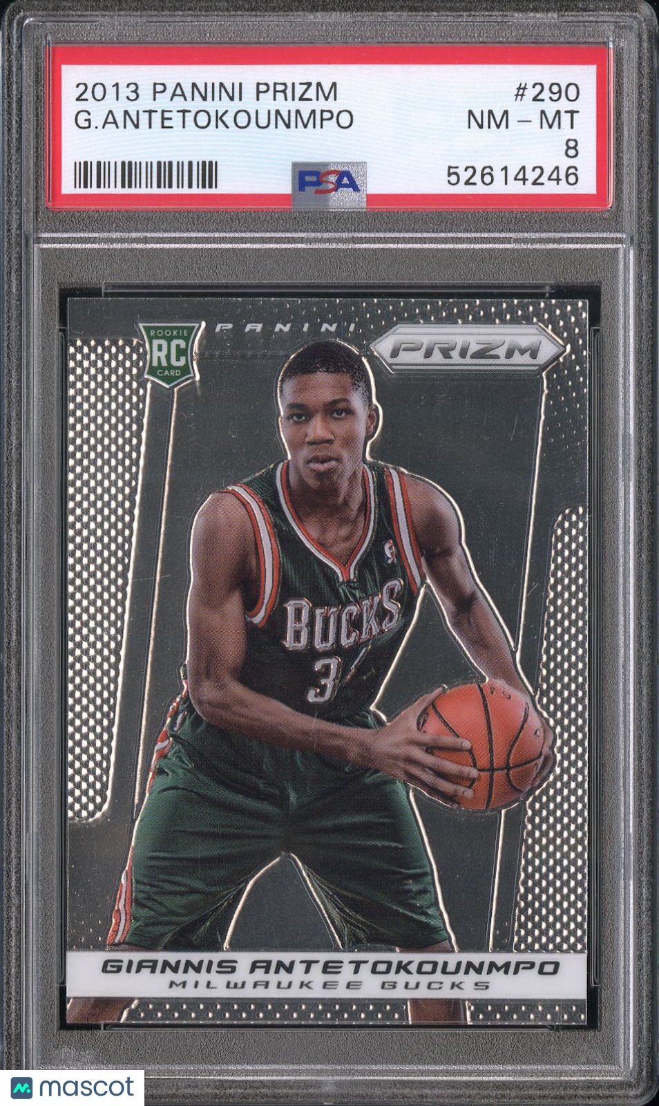 2013 Panini Prizm G. Antetokounmpo #290 PSA 8