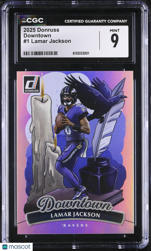 2025 Donruss Lamar Jackson #1 CGC 9