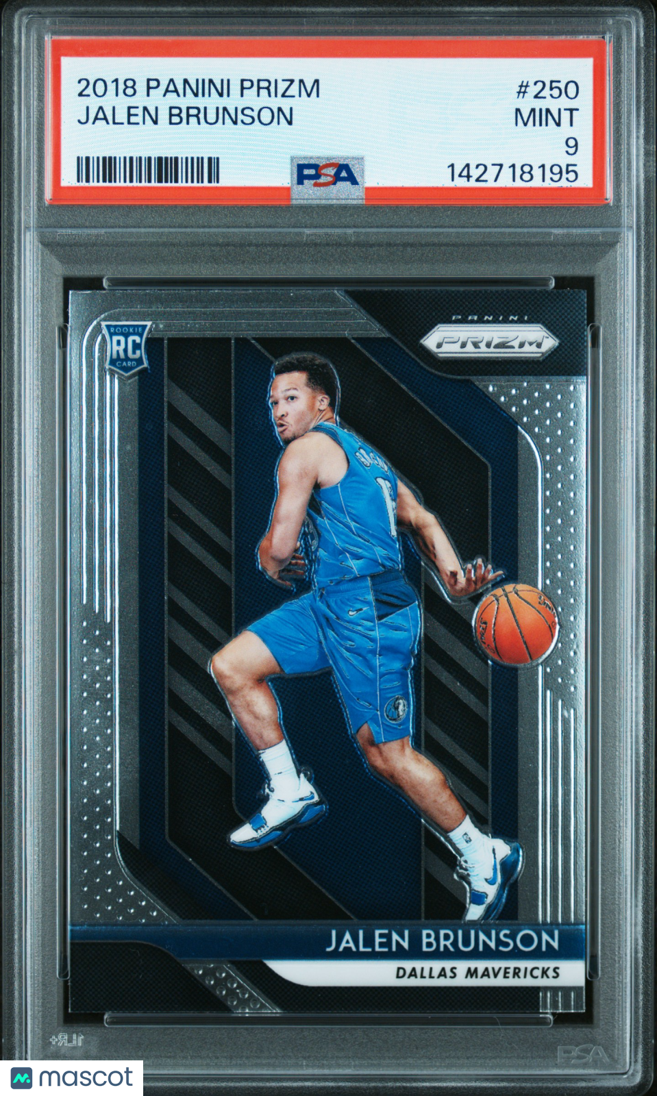 2018 Panini Prizm Jalen Brunson #250 PSA 9
