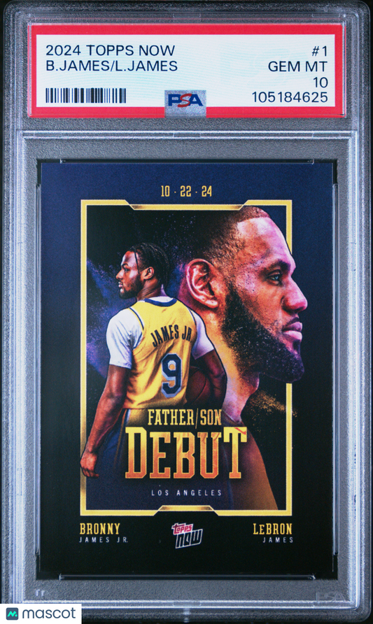2024 Topps Now B. James L. James #1 PSA 10