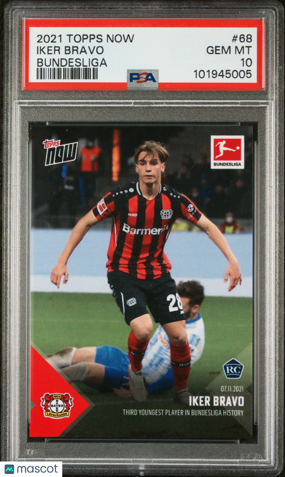 2021 Topps Now Bundesliga Iker Bravo #68 PSA 10