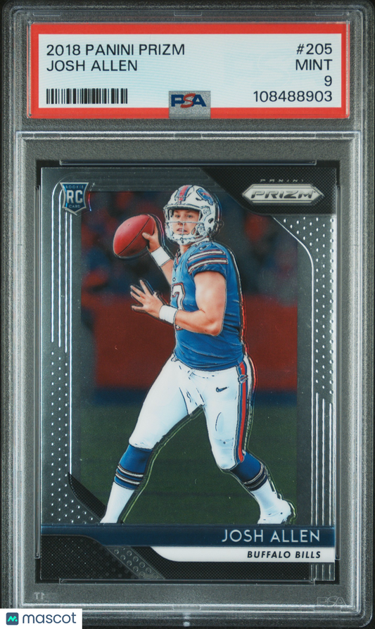2018 Panini Prizm Josh Allen #205 PSA 9